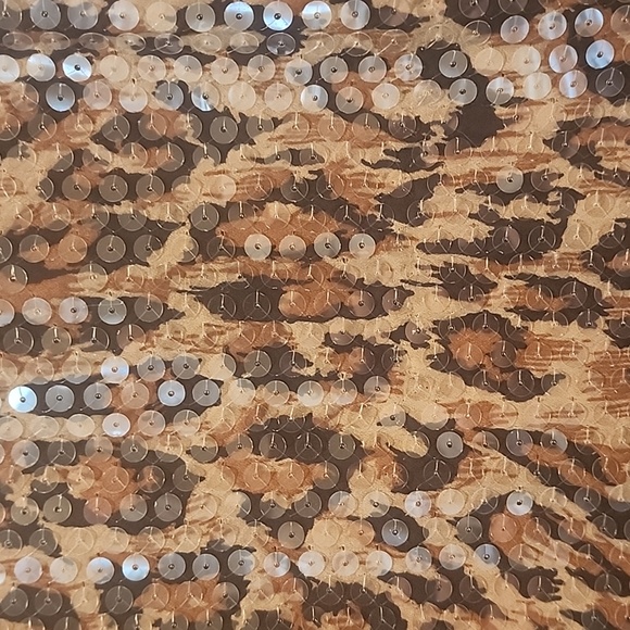 🔥Chetta B for Bergdorf Goodman Leopard Sequin Dress Size 8 EUC 🐆 - Picture 2 of 13